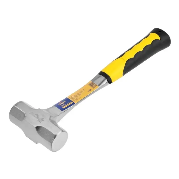 Кувалда ТУНДРА ПРОФИ, цельнокованая, двухкомпонентная рукоятка, 1 кг