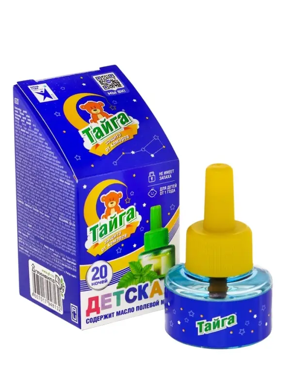 Тайга Детский Ликвид жидкостной наполнитель от комаров 20 ночей