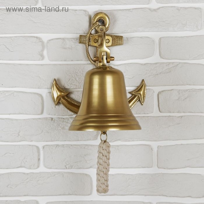 Рында алюминий "Якорь с канатом" 28х24х18 см