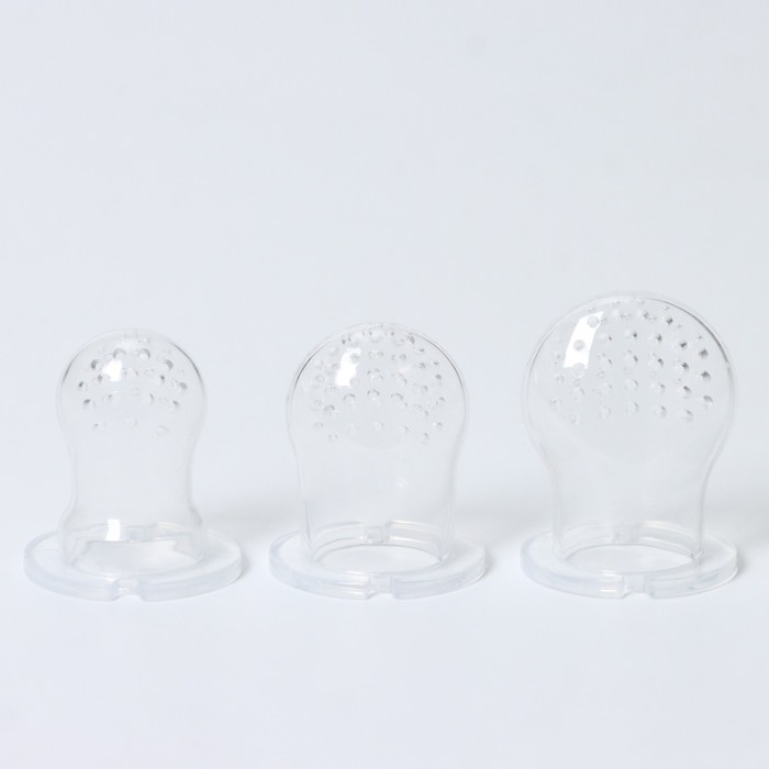 Набор сменных сеточек для ниблера, силикон, набор 3 шт., размеры S, M, L