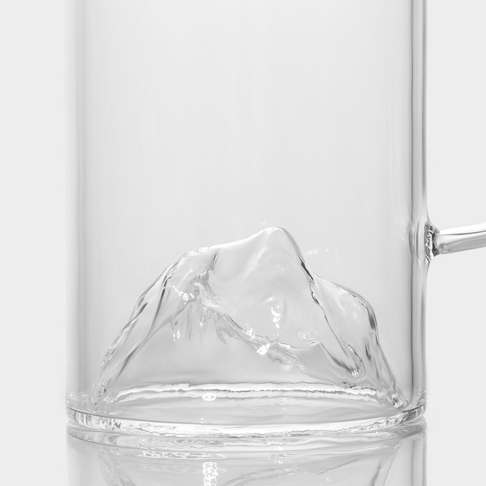 Кружка стеклянная Magistro &laquo;Горы&raquo;, 330 мл