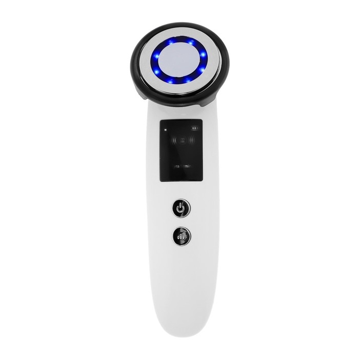Массажёр для чистки лица LEM-03, ИК-подогрев, 3 скорости, АКБ, 500 мАч, от USB, белый