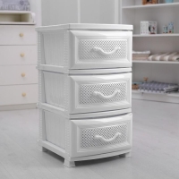 Комод 3-х секционный &laquo;Дельфин&raquo;, белый