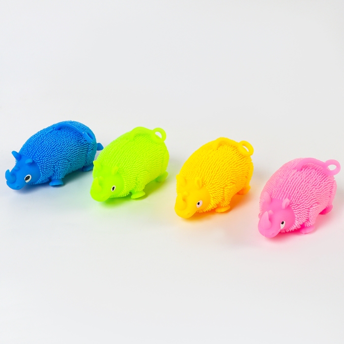 Ёжка &laquo;Носорог&raquo; световой, цвета МИКС