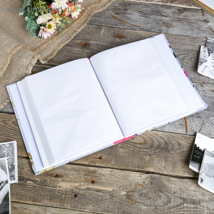 Фотоальбом на 200 фото 10х15 см "Соцветие" МИКС