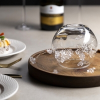 Гирлянда &laquo;Нить&raquo; 2 м роса с насадками &laquo;Цветок&raquo;, IP20, серебристая нить, 20 LED, 2 режима, батарейки ААх2 (нет в комплекте), свечение тёплое белое