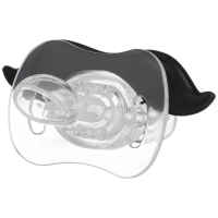 Соска - пустышка силиконовая ортодонтическая &laquo;Котик&raquo;, от 0 мес., с колпачком, цвет черный