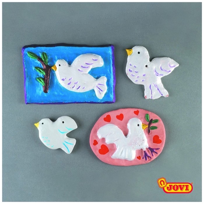 Масса для лепки самозатвердевающая полимерная, белая 500 г, JOVI