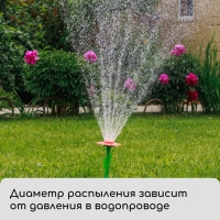 Распылитель-дождеватель, 29 см, пика, штуцер под шланг, пластик, цвет МИКС, &laquo;Цветочек&raquo;, Greengo