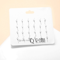 Пусеты 12 пар &laquo;Сердечки&raquo; романтика, цветные в золоте