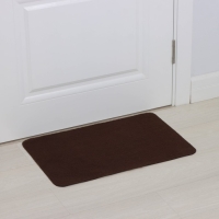 Коврик придверный влаговпитывающий Доляна, без окантовки, 40&times;60 см, цвет коричневый
