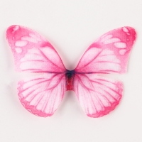 Декор для творчества &laquo;Бабочка&raquo;, двухслойный, набор 12 шт., размер 1 шт. &mdash; 5 &times; 4 см, цвет розовый