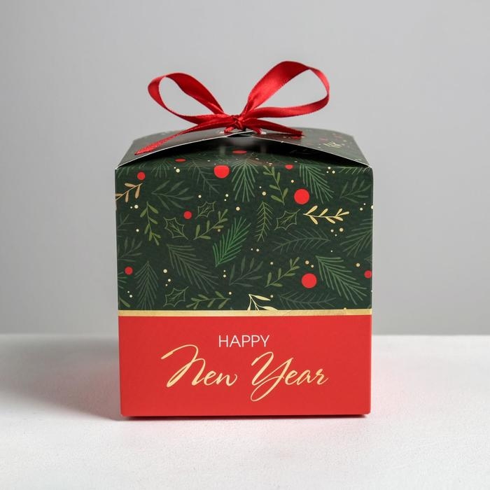 Коробка подарочная новогодняя складная &laquo;Тепла и уюта&raquo;, 12 х 12 х 12 см, Новый год