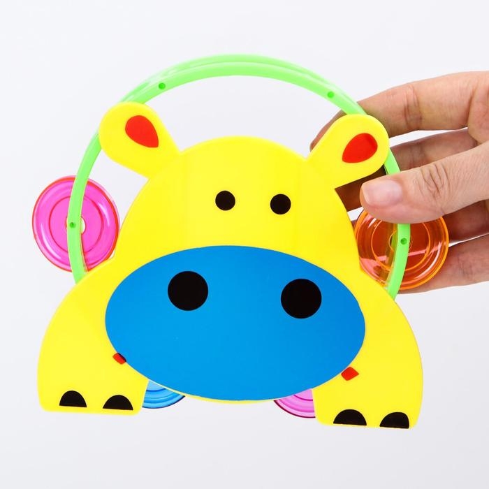 Погремушка - бубен &laquo;Зверушки&raquo;, виды МИКС, Крошка Я