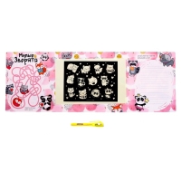 Набор для рисования светом &laquo;Зверята&raquo;, ручка с фонариком и невидимыми чернилами