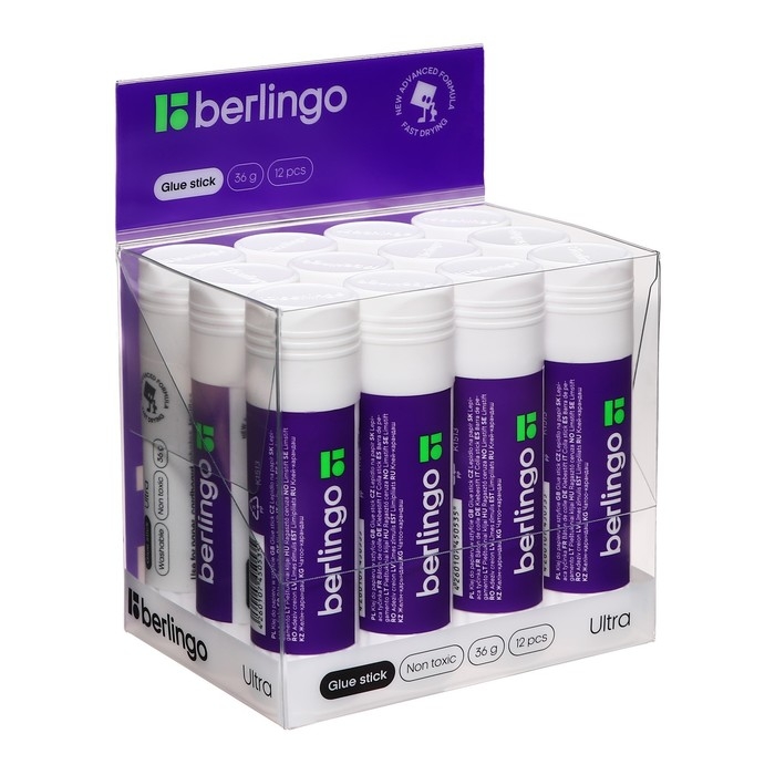 Клeй-карандаш ПВП 36 г Berlingo