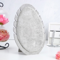 Подставка под кулоны, цепи &laquo;Овал&raquo;, 20&times;1,5&times;28 см, цвет серый