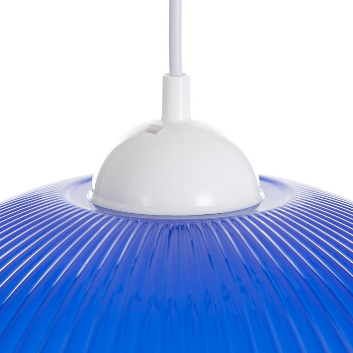 Люстра BayerLux Подвес BayerLuxная "Волна" E27 15Вт синий 40х40х18(+60)см