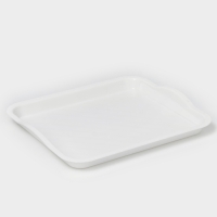 Поднос, универсальный, 25&times;29 см, цвет белый