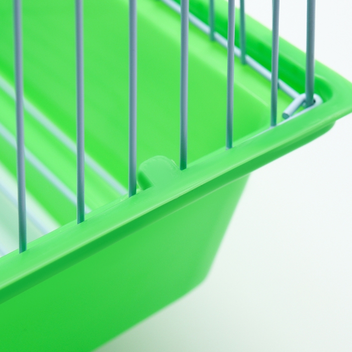 Клетка для птиц укомплектованная Bd-1/1d, 30 х 23 х 39 см, зелёная (фасовка 12 шт)