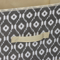 Короб стеллажный для хранения Доляна &laquo;Ромбы&raquo;, 37&times;27&times;27 см, цвет серый