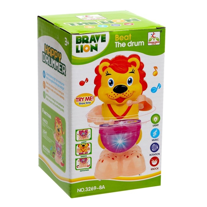 Игрушка музыкальная &laquo;Львёнок&raquo;, световые и звуковые эффекты