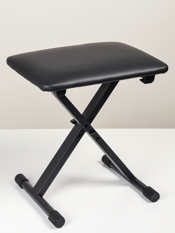 Банкетка для пианино складная, сиденье 28 х 38 см, высота 39/43/46 см