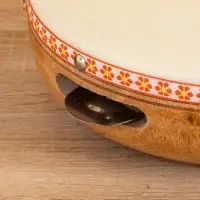 Сувенирный музыкальный инструмент "Бубен" махагон, 21х21х7 см