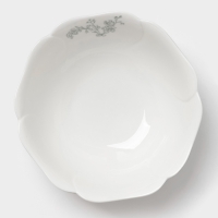 Салатник "Bloomware" W&Y 27см, 15х6  цвет зеленый, белый