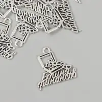 Металлический элемент, декоративная подвеска &laquo;Арт Узор. Богиня финансов: чемодан с деньгами&raquo;, 2.4&times;2.5 см