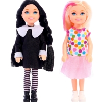 Кукольный дом &laquo;Тёмный домик&raquo;, 2 куклы, мебель, аксессуары