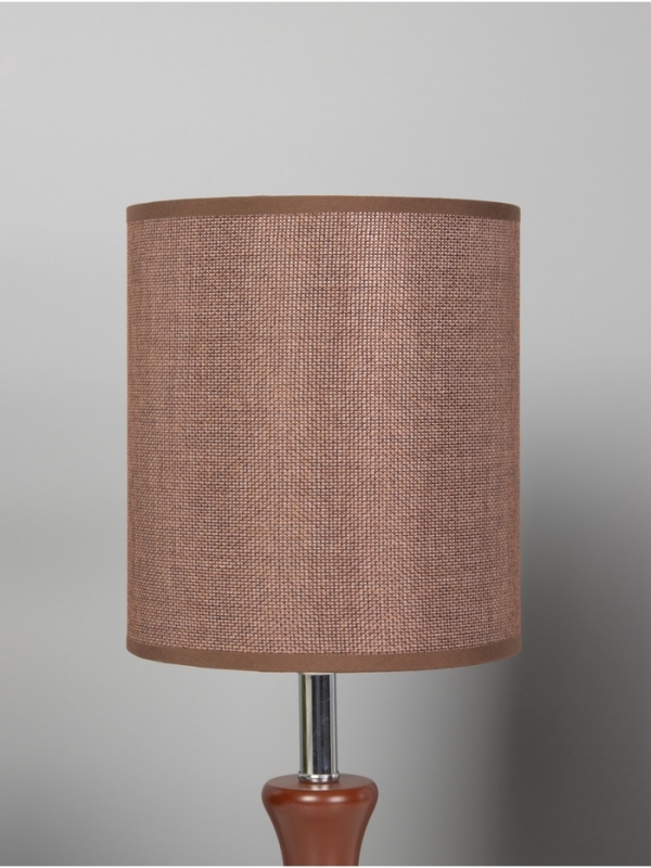 Лампа настольная BayerLux ЭКО "Кло" 1х40Вт Е27 кофе/хром 16х16х38см