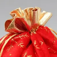 Мешочек подарочный &laquo;С Новым счастьем&raquo;, снежинки, тиснение, 20 х 30 см