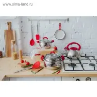 Лопатка кондитерская Доляна &laquo;Редмонд&raquo;, 27,5 см, цвет красный