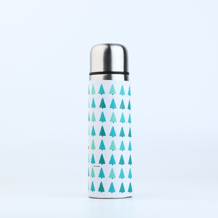 Термос в кожзаме "Машинка", 500 мл