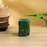 Аромалампа "Близнецы" керамика, цв. зелёный, 6,5х6,5х9 см