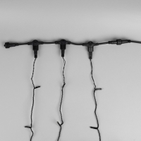 Гирлянда &laquo;Клип-лайт&raquo; 3 нити по 20 м, IP44, УМС, тёмная нить, 399 LED, свечение белое, мерцание всех светодиодов, 24 В