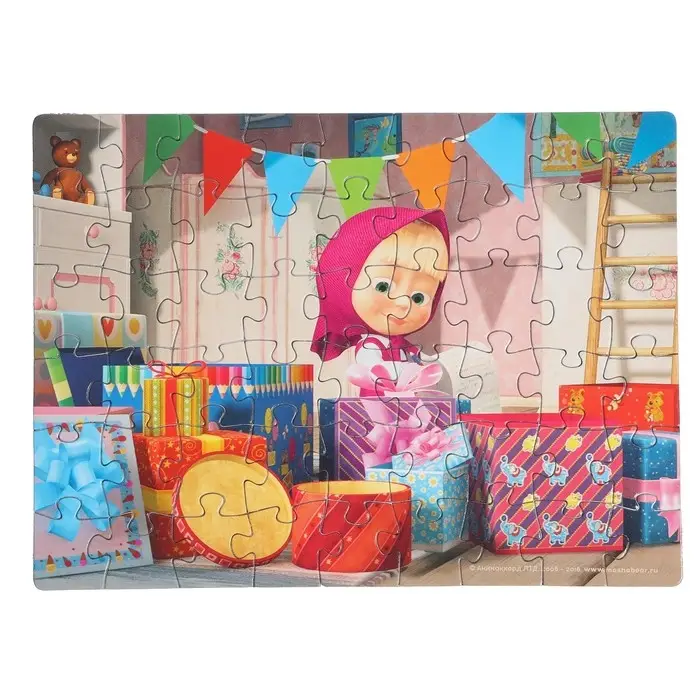 Пазлы &laquo;Маша и Медведь&raquo;, 54 элемента, МИКС