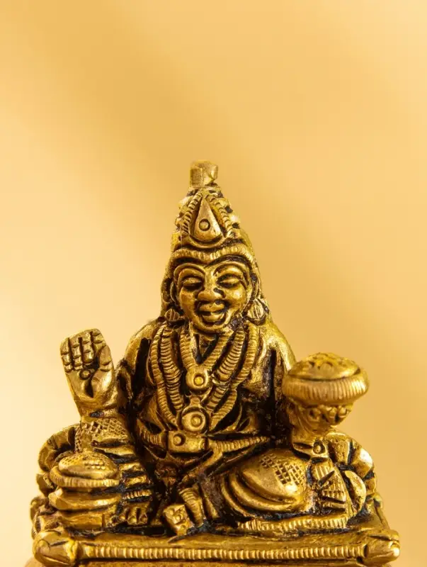 Сувенир "Лакшми" латунь 4,5х2,5х5,5 см
