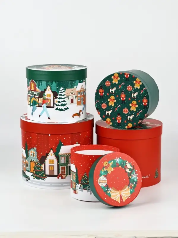 Набор подарочных коробок  5 в 1 &laquo;Город&raquo;, 13  х 14&ndash; 19.5  х 22 см