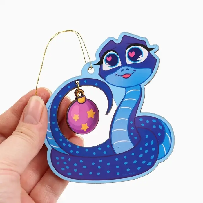 Елочная игрушка &laquo;Змейка&raquo; 6 шт., 8.5&times;9.6 см