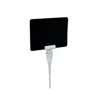 Ценникодержатель с иголкой, 3&times;11 см, цвет белый