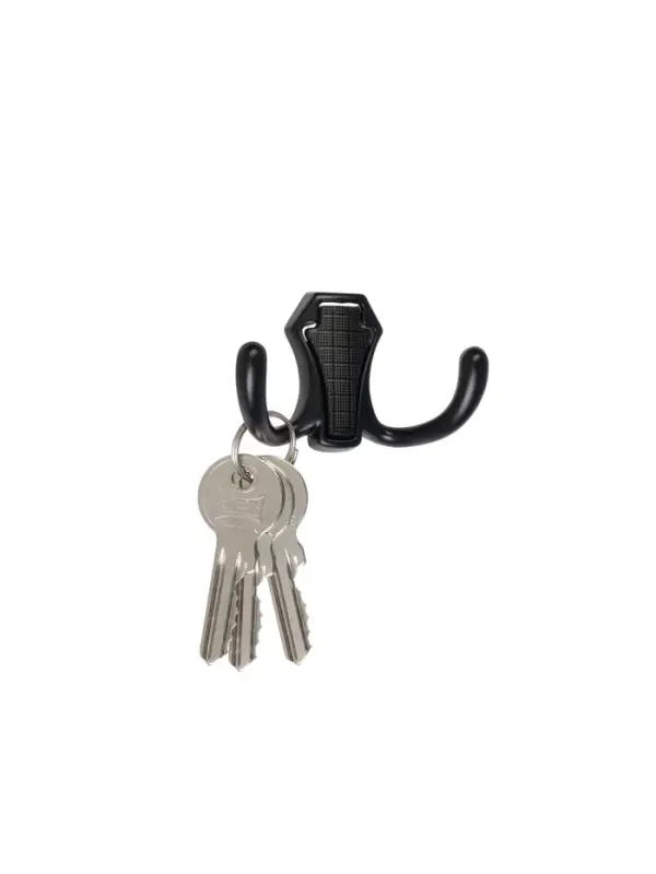 Крючок мебельный CAPPIO HIDDEN, двухрожковый, черный, 2 шт.