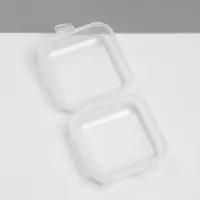 Подставки для украшений с крышкой QF &laquo;Футляр&raquo;, 3.5&times;3.5&times;2 см, прозрачная