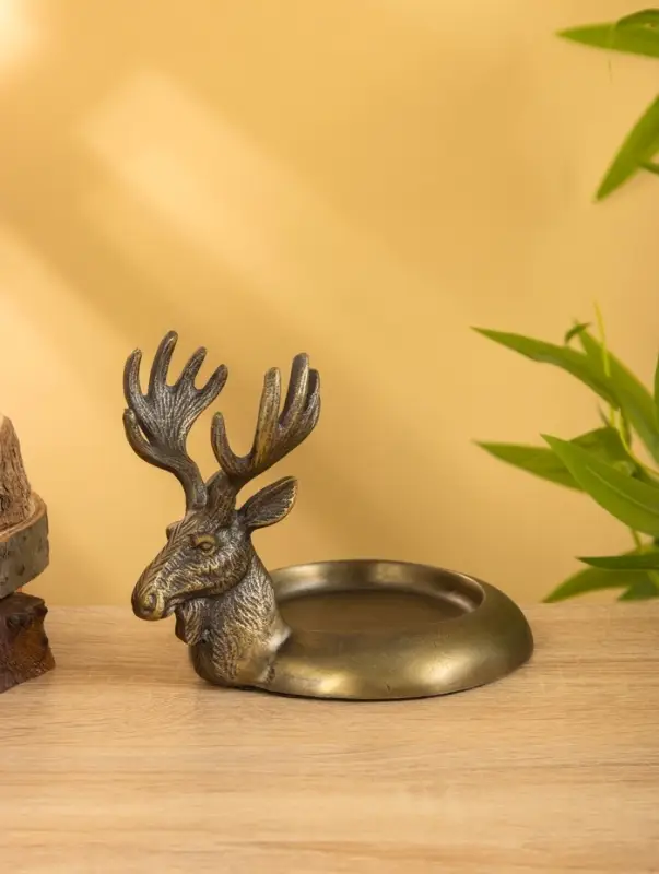 Подставка для бутылки "Лось" 18х14х14 см, алюминий