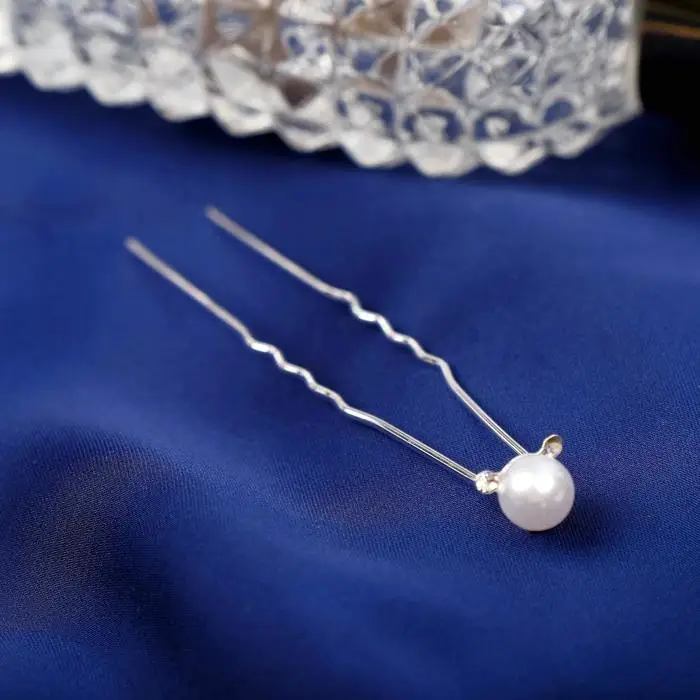 Шпилька для волос &laquo;Бусинка&raquo;, стразы, 0.8&times;6 см, МИКС