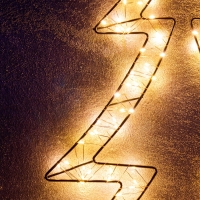 Фигура подвесная световая FROSTY "Елочка", 58х56х2, 200 LED, 220V, свечение тёплое белое