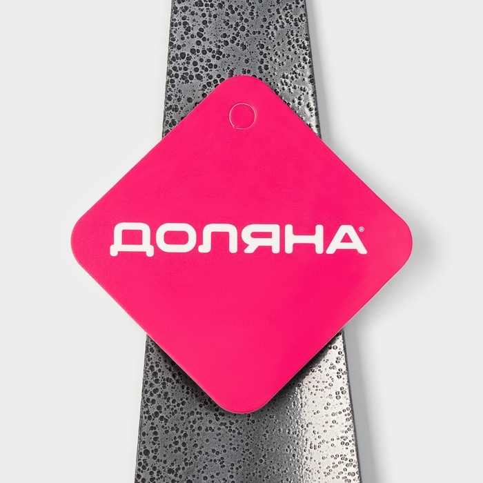 Ложка для обуви Доляна, с кольцом, металлическая, 22&times;5 см, покрытие антик серебро