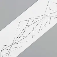 Переводная тату на тело чёрная &laquo;Браслет. Полигональные фигуры&raquo;, 20&times;3 см