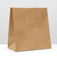 Пакет крафт бумажный фасовочный, прямоугольное дно 32&times;18&times;34 см